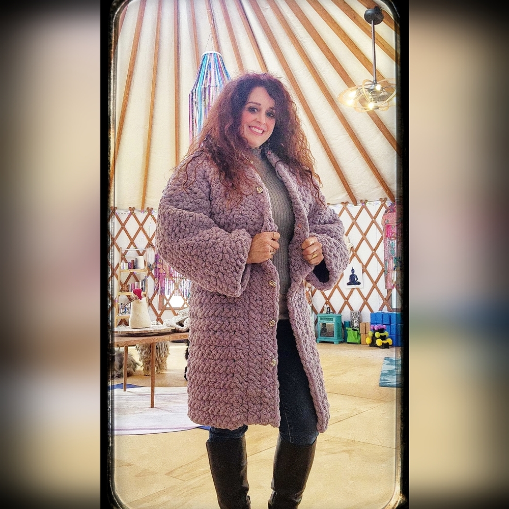 Homade crochet jacket